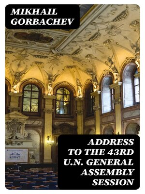 cover image of Address to the 43rd U.N. General Assembly Session